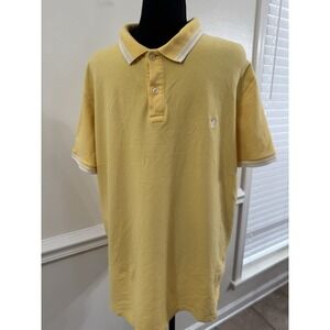 American Eagle‎ Mens Shirt Size Large Polo Yellow Short Sleeve